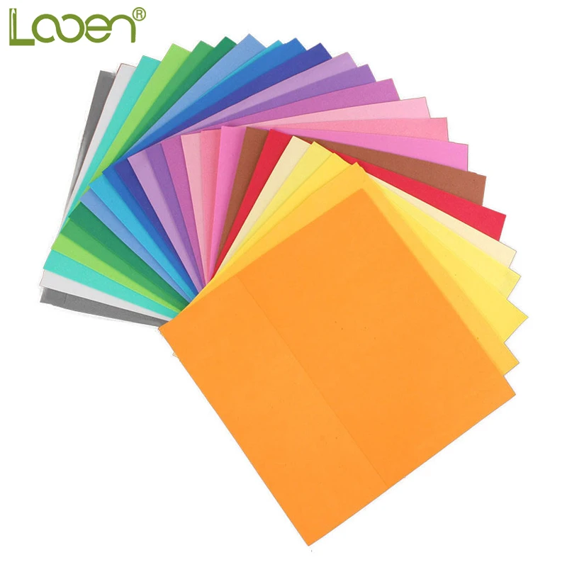Looen 24 шт./лот, новинка, 24 цвета, толстый многоцветный спонж, пенная бумага, скрапбукинг, бумага для рукоделия, подарок, Декор, карта 25*25*0,1 см