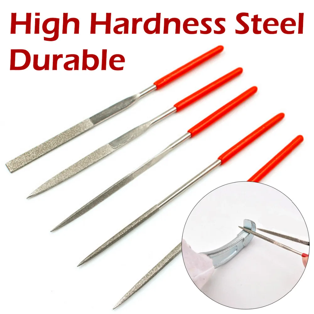 

Hand Tools Mini File Set 5pcs/set Wood Rasp Files Needle Carving Tools Metal Filing Tool Woodworking DIY Folder Hobby