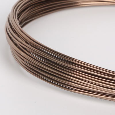Brown Aluminium Wire 1/1.5/2/2.5/5mm Beading Wire For Bracelet Necklace Jewelry Making DIY Jewelry Craft Accessories