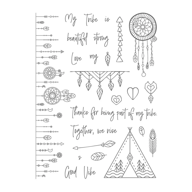 MY TRIBE 6X8 STAMP SET