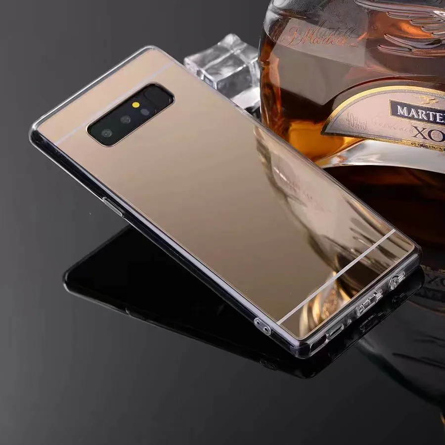 

For Samsung Galaxy NOTE 8 Case Luxury Mirror Case Soft TPU Cover For Galaxy NOTE8 Shell Back Cover