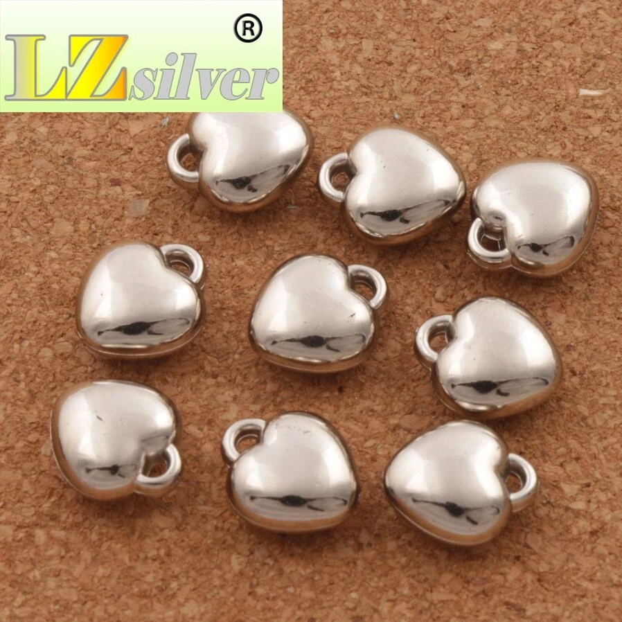 Тусклые гладкие бриллиантовые модные украшения DIY CCB L957 100 шт. x мм|heart charm pendant|charm