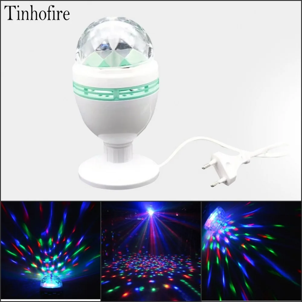 

3W Mini 80x150mm RGB LED Crystal Magic Ball Stage Effect Lighting Lamp Party Disco Club DJ Bar Light