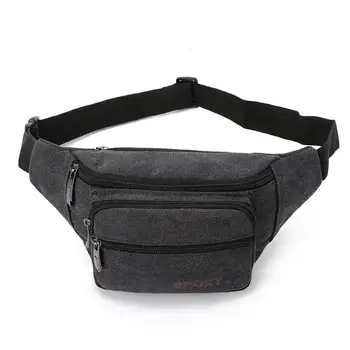 

Fashion Canvas Unisex Solid Color Casual Sports Pockets Shoulder Waterproof Sport Fitness Waist Packs Drop Shipping Wholesale $D