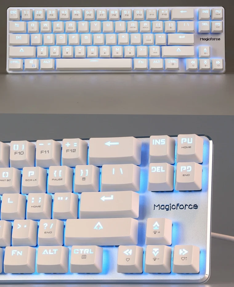 Magicforce Smart 68 ключ с подсветкой USB Проводная Механическая игровая клавиатура, съемный кабель Cherry MX переключатели