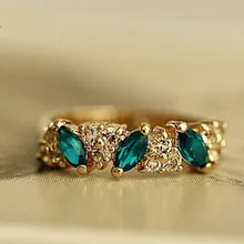 1 PC 2018 Retro Vintage Tạo Ra Tinh Thể Nhẫn Ngọt Kim Cương Giả Cho Nữ, Nhẫn Nữ Bán Buôn/Bán Lẻ 17 Mm Kích Thước(China)