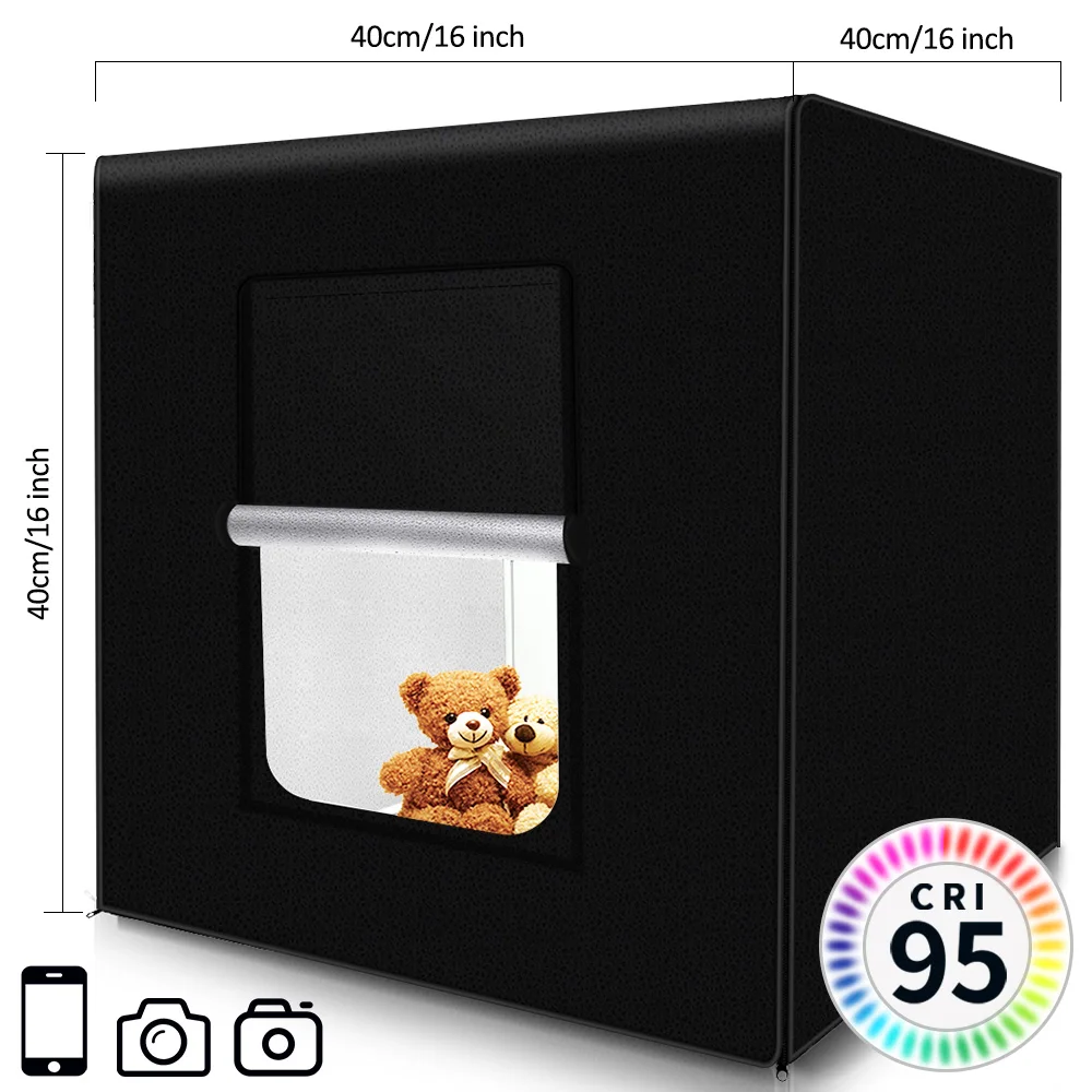 Портативный светодиодный светильник capsaver M40II для фотостудии 40 см складной