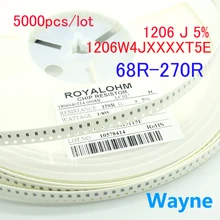 

5000pcs 1206 5% 68r/75r/82r/91r/100r/110r/120r/130r/150r/160r/180r/200r/220r/240r/270r/ 3216 J 0.25W-1/4W resistor