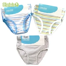 6 Pcs/Lot 100% Organic Cotton Kids Boys Girls Briefs Baby Underwear High Quality Shorts Panties For Children’s Clothing 2-8 y