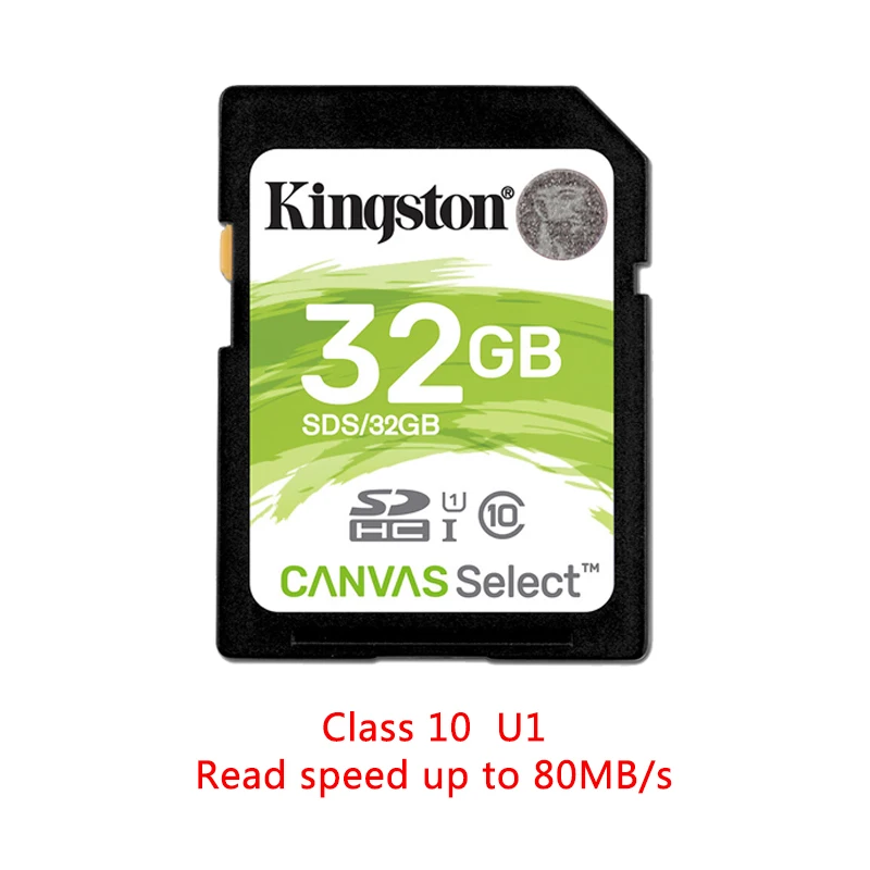 Kingston 128 ГБ sd-карта 16 Гб карта памяти класс 10 64 Гб cartao de memoria SDHC SDXC USH-I HD видео 32 Гб sd-карта для камеры 256 ГБ - Емкость: 32GB U1 80MB