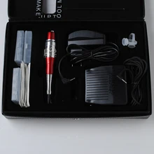 Красный цвет алюминий Интеллектуальная цифровая татуировка бровей и губ постоянный макияж машина комплект