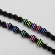 Dreadlock Бусины 20 шт.-50 шт. Волосы Заплетены страх Dreadlock Бусины разноцветный приблизительно 4.9 мм Внутреннее отверстие