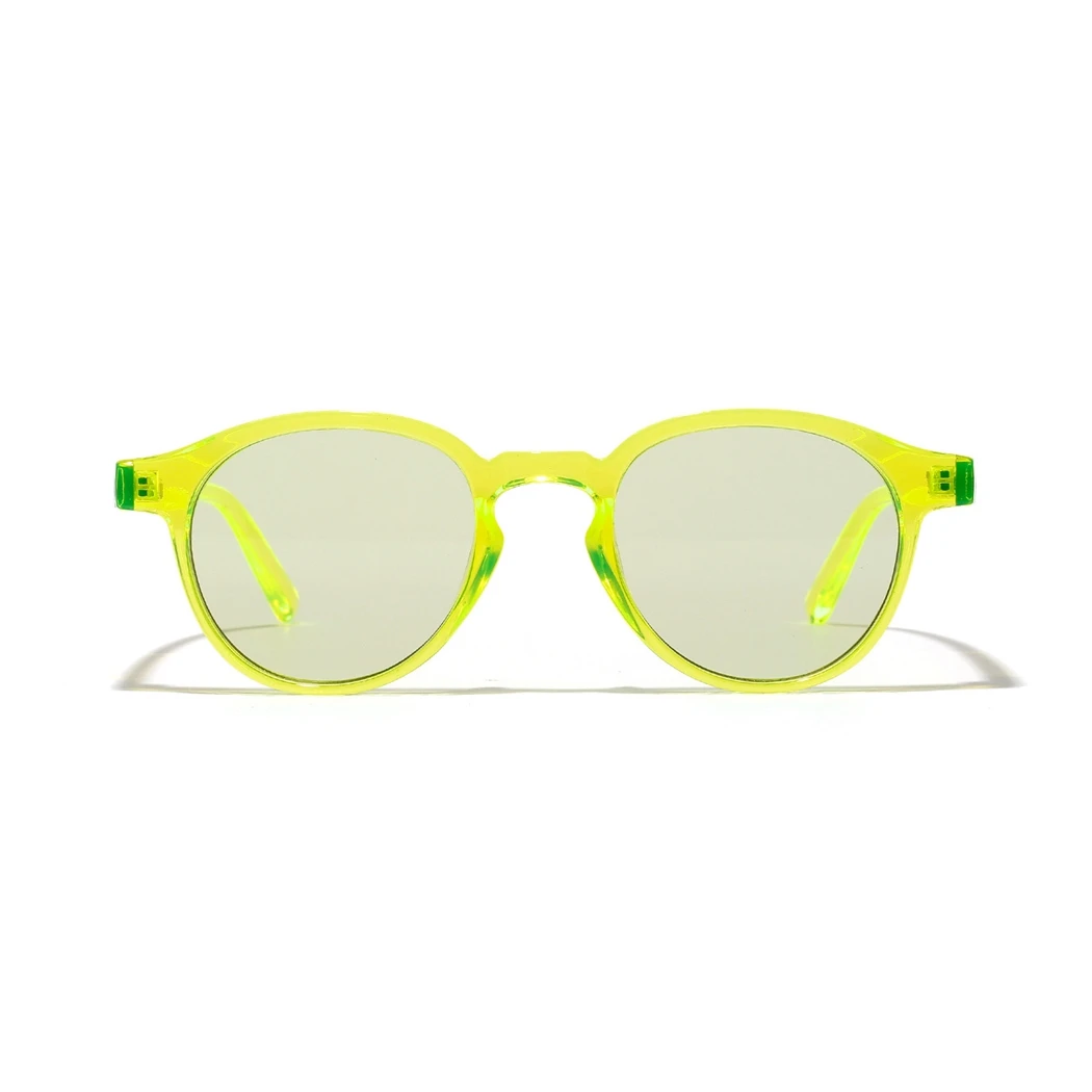 Женские и мужские солнцезащитные очки в стиле ретро Cateye, солнцезащитные очки ярких цветов, женские солнцезащитные очки в стиле хип-хоп, маленькие очки в рамке - Цвет линз: 1