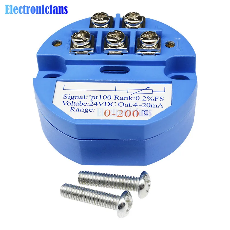 0-200 Цельсия RTD PT100 SBW датчик температуры метр Датчик температуры изолированный модуль детектора 0~ 200 градусов 4-20MA