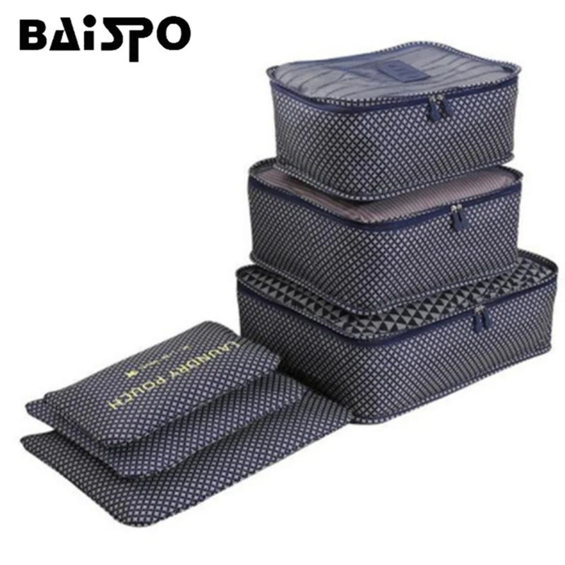 

Household portable box waterproof clothes organizer storage box underwear bra packing makeup cosmetic cloth storage bag 6pcs/set