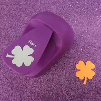 

free ship Clover shape EVA foam save power hole punch Shamrock paper craft punch for greeting card Scrapbooking diy leaf puncher