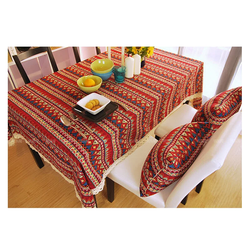 

Free Shipping!The New Stripe Cloth Household Products In Southeast Asia Nation Bohemia Table Cloth Round Table Cloth