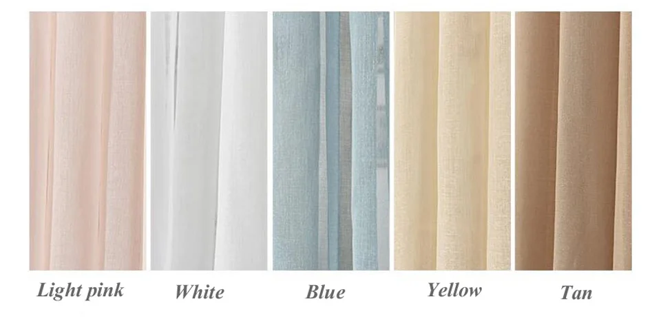 White tulle voile curtains for livingroom bedroom Japan voile custom drape transparent window sheer pull pleat tape pink