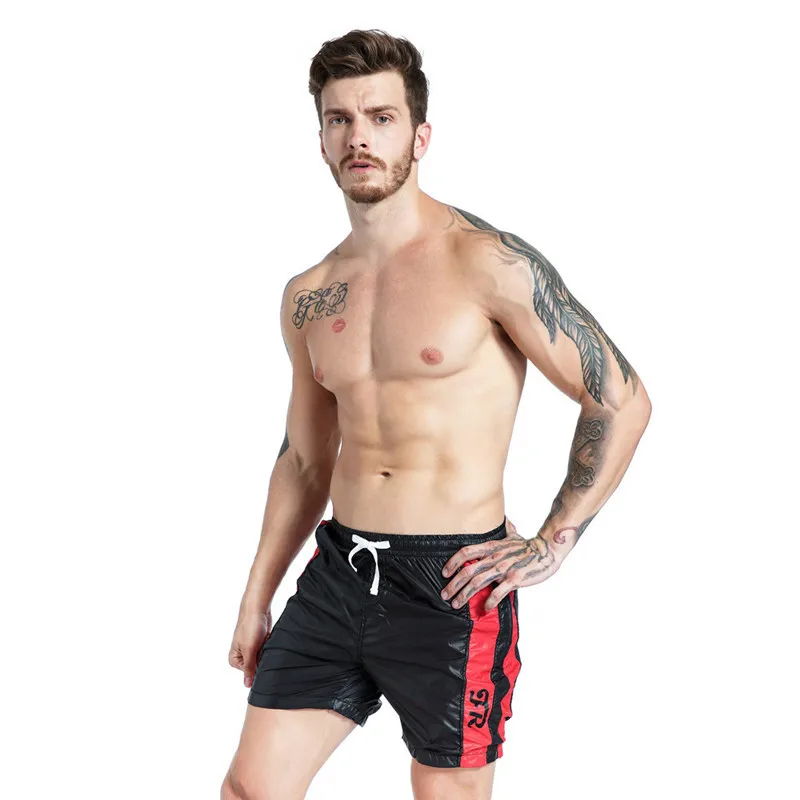 Fitness Mens Board Shorts Exercise Trunks Drawstring Boxers Beach