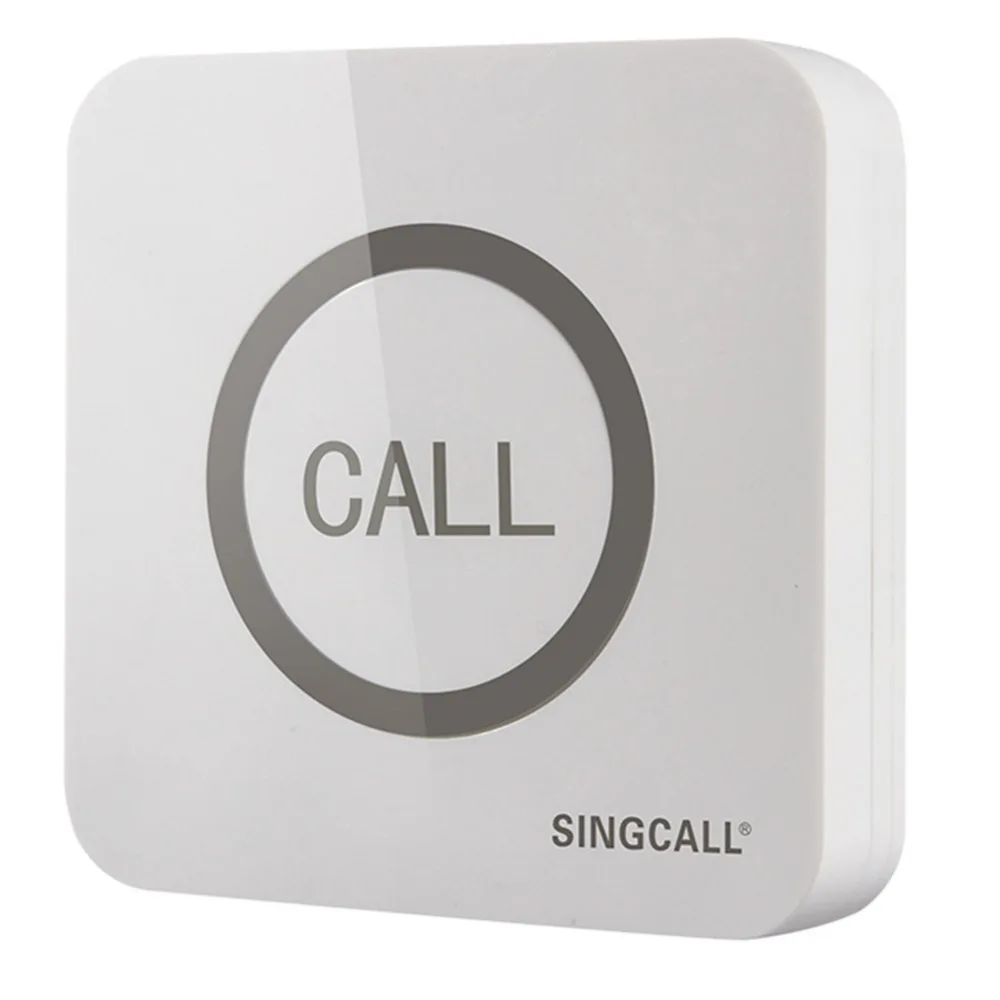 SINGCALL. Беспроводной звонок, супер большая сенсорная одна кнопка с водонепроницаемой функцией, APE520