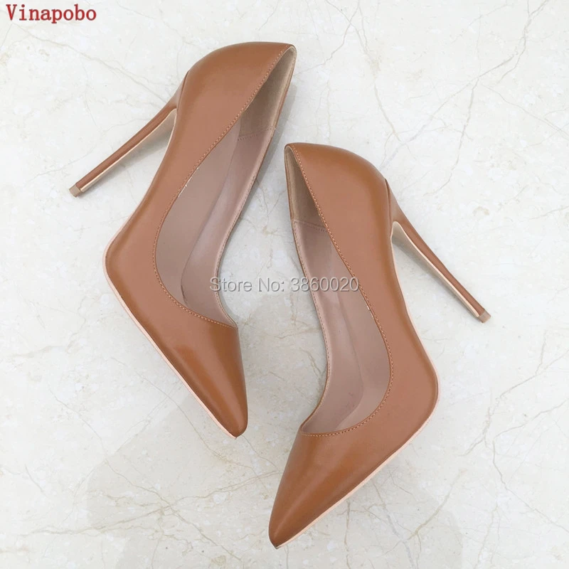Vinapobo новые коричневые туфли из матовой кожи на высоком каблуке женские