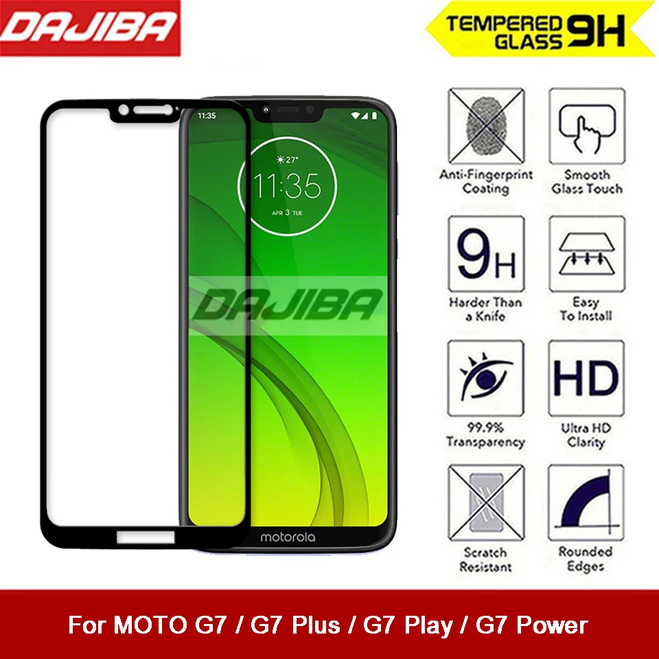 

Tempered Glass For MOTO G7 Power G7 Play Screen Protector Protective Full Cover screen protector Film For MOTO G7 Plus G 7 Glass