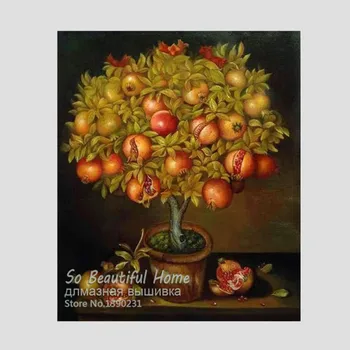 

Hot sale 5D Diy Diamond Painting Cross Stitch Kits Fruit tree Diamond HandCraft Resin Craft Mosaic Embroidery decoration SH6835