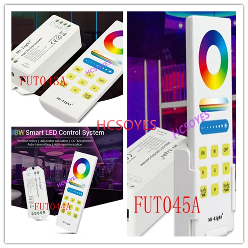 

mi light FUT045A RGB+CCT/FUT044A RGBW Smart LED Control System/FUT043 RGB+CCT LED Strip Controller WIFI APP smart Panel Remote