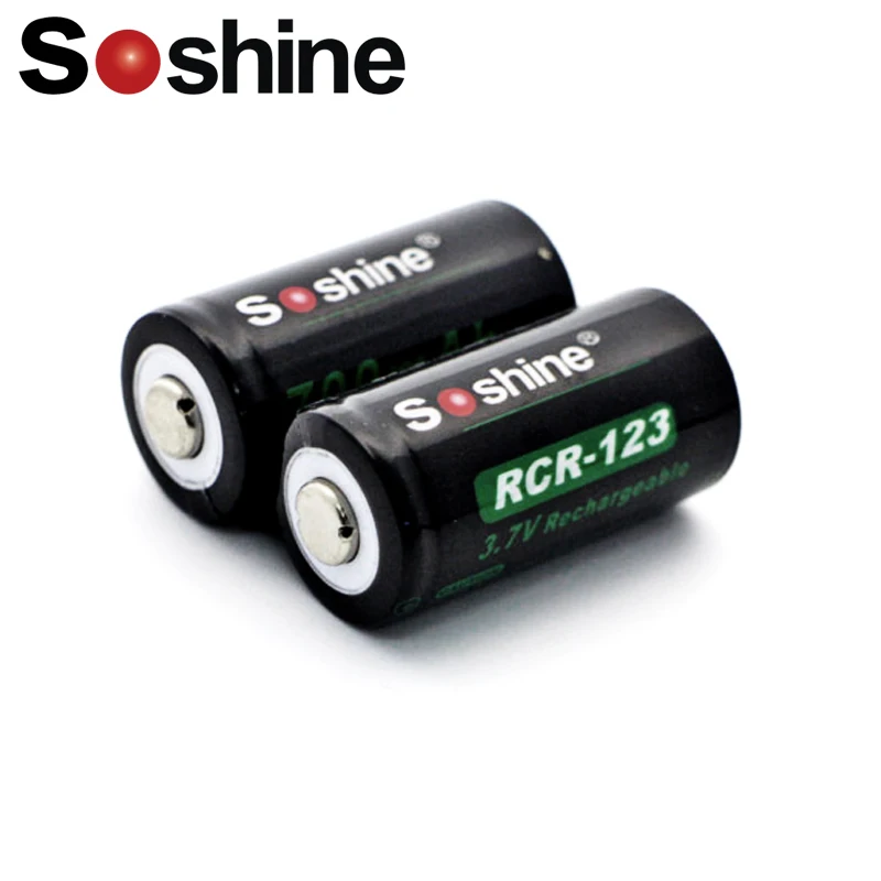 

Soshine Li-ion RCR 123 16340 700mAh 3.7V Rechargeable Lithium Battery( without pcb)