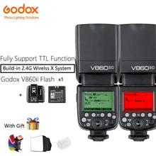 Godox V860II-S/N/C Speedlite Камера Flash с X1T триггер 2 шт. VB18 литий-ионный Батарея быстро 2,4 г Беспроводной ttl для Canon/Nikon/sony