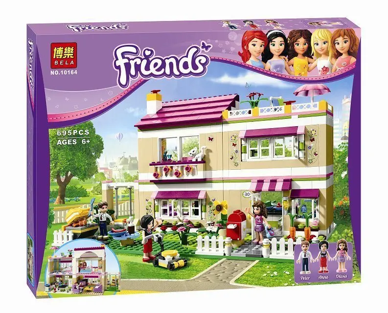 

Hot 695 unids Casa Bela 10164 amigas de Oliver Oliver/Peter/Anna Modelo bloques de construccion conjunto de Ladrillo
