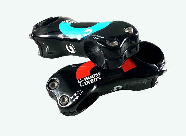 31,8 мм UD Глянцевая полностью углеродная волоконная велосипедная вынос для шоссейного/горного велоспорта, части для велосипеда, угол 17 градусов, небольшие подарки