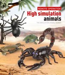 Дистанционное управление паук скорпион черепаха Краб Рождество игрушка в подарок шутки насекомых шутка страшно смешные