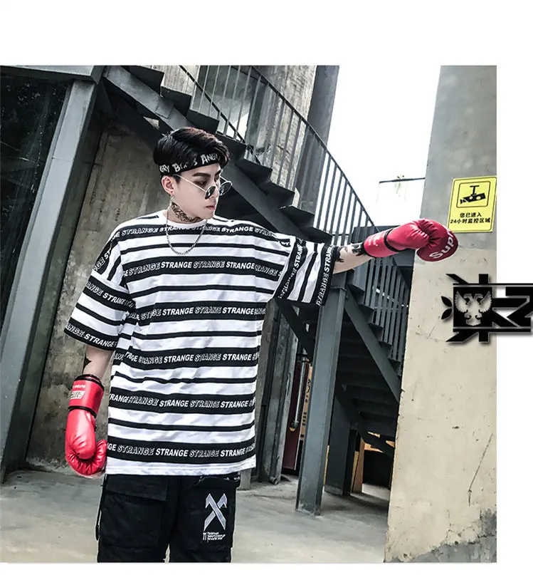 Hiphop Street Camisa Swag Rasgados Vintage Rap Mens Clothing  (13)