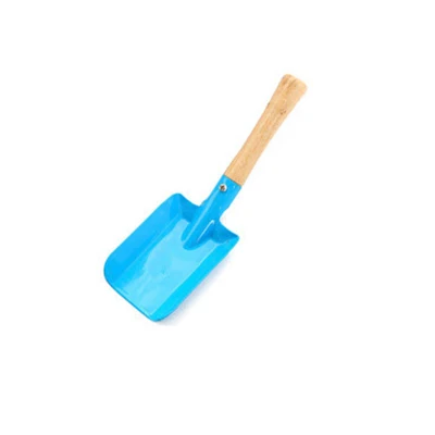 Мини-цветная садовая лопата, ручные инструменты, деревянная ручка+ железные совки для посадки цветов/травы, инструменты для сада и дома, 3 цвета - Цвет: Blue