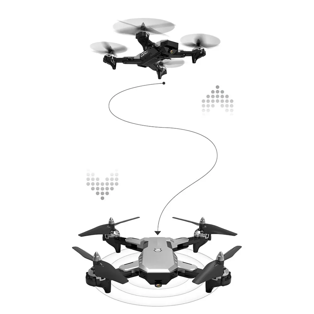 

Cewaal WIFI 2.4Ghz HD CAMERA 4CH 6-Axis Gyro 1080P RC Drone Speed Adjustable 4CH 6-Axis Gyro HD 1080P Drone Foldable