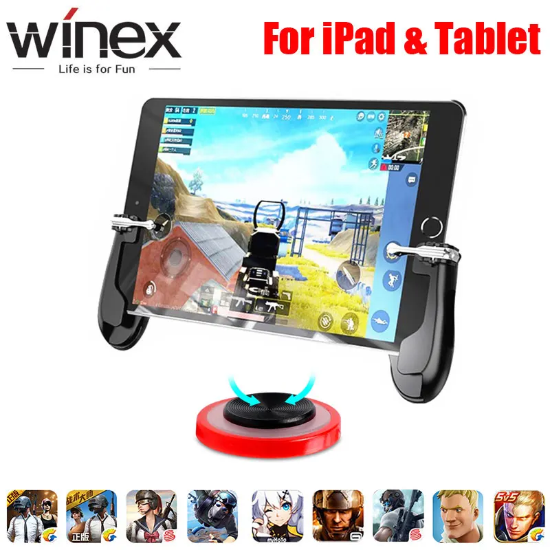 

Winex 3 in 1 Combo For PUBG Controller Cellphone For PUBG Mobile Trigger For Android iphone Gamepad Aim Button L1R1 Joystick