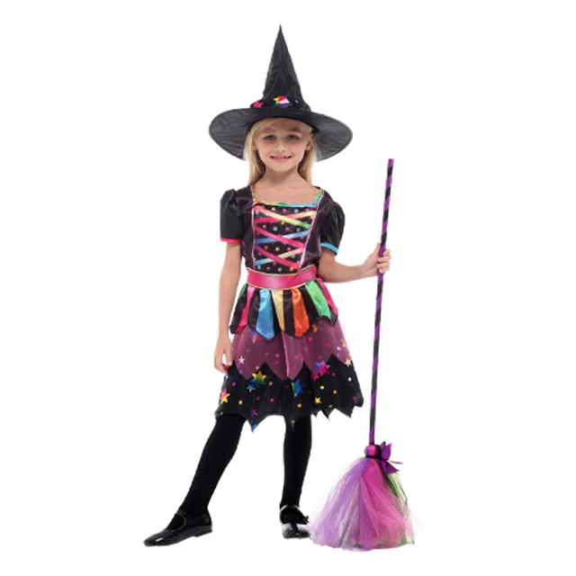 halloween costume for kids witch costumes girls anime cosplay medieval ...