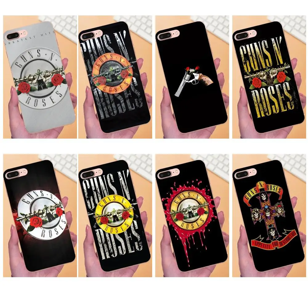 Силиконовые прозрачные чехлы Guns N Roses для Sony Xperia Z Z1 Z2 Z3 Z4 Z5 compact Mini M2 M4 M5 T3 E3 E5 XA XA1 XZ
