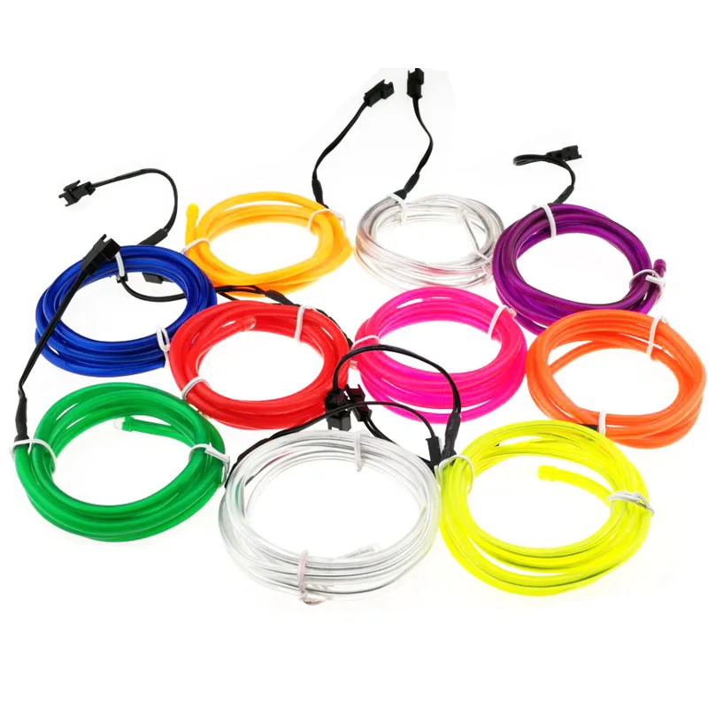 

Flashing EL Suits 2018 Neon Led Light Up Explorer Costume Glow In Dark Dance Party Supplies Luminous Diy Led Strip Clown Clothes