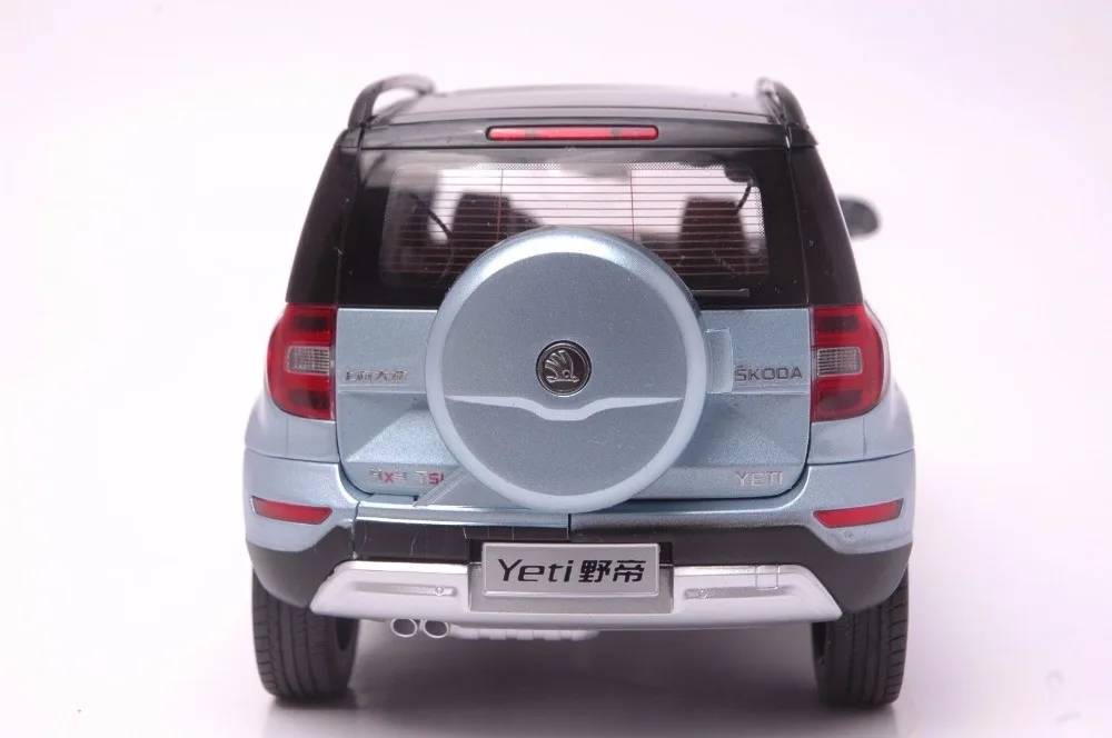 1:18 литья под давлением модели для Skoda Yeti синий внедорожник сплава игрушечный автомобиль миниатюрный коллекция подарки