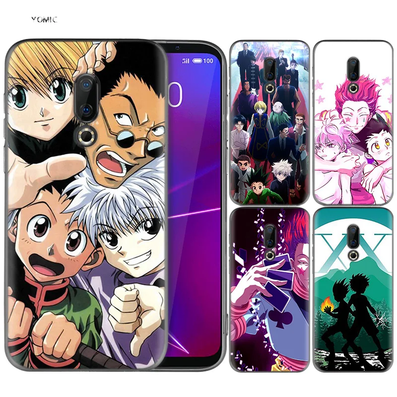 

Silicone Case for Meizu 16 16th M6T Black Dark Coque Shell Cell Phone Tpu Cover Dull Polish Hunter x Hunter