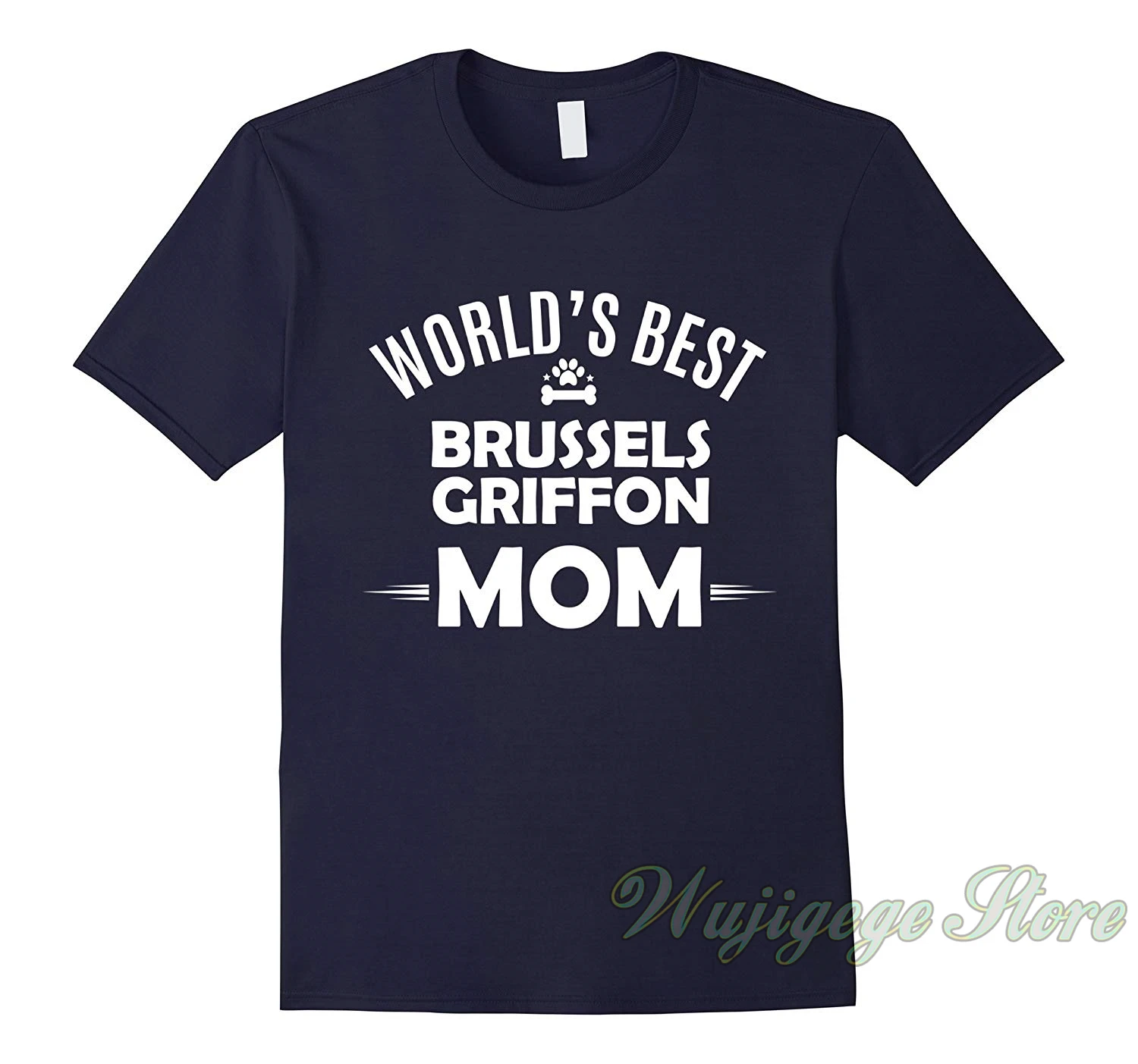 

Summer funny print World is Best Brussels Griffon Mom T-Shirt Dog Tee Shirt t shirt men women tops tee 100% cotton tshirts