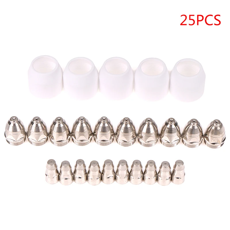 25pcs P-80 Panasonic Air Plasma Nozzles TIPS Plasma Cutter Torch Consumables High Quality CNC Cutting Knife Electrode Nozzle