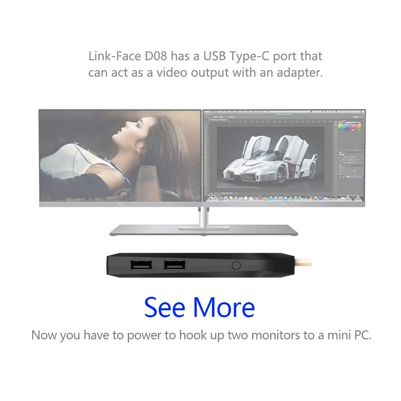 Мини ПК Intel Atom Z8350 четырехъядерный двойной беспроводной ТВ Compute Stick встроенный