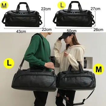 Shoulder Soft Leather Gym Bags Travel Bag for Men Men Sports Fitness Gymtas Duffel Training Luggage Tas Sac De Sport 2019 XA5WD 6