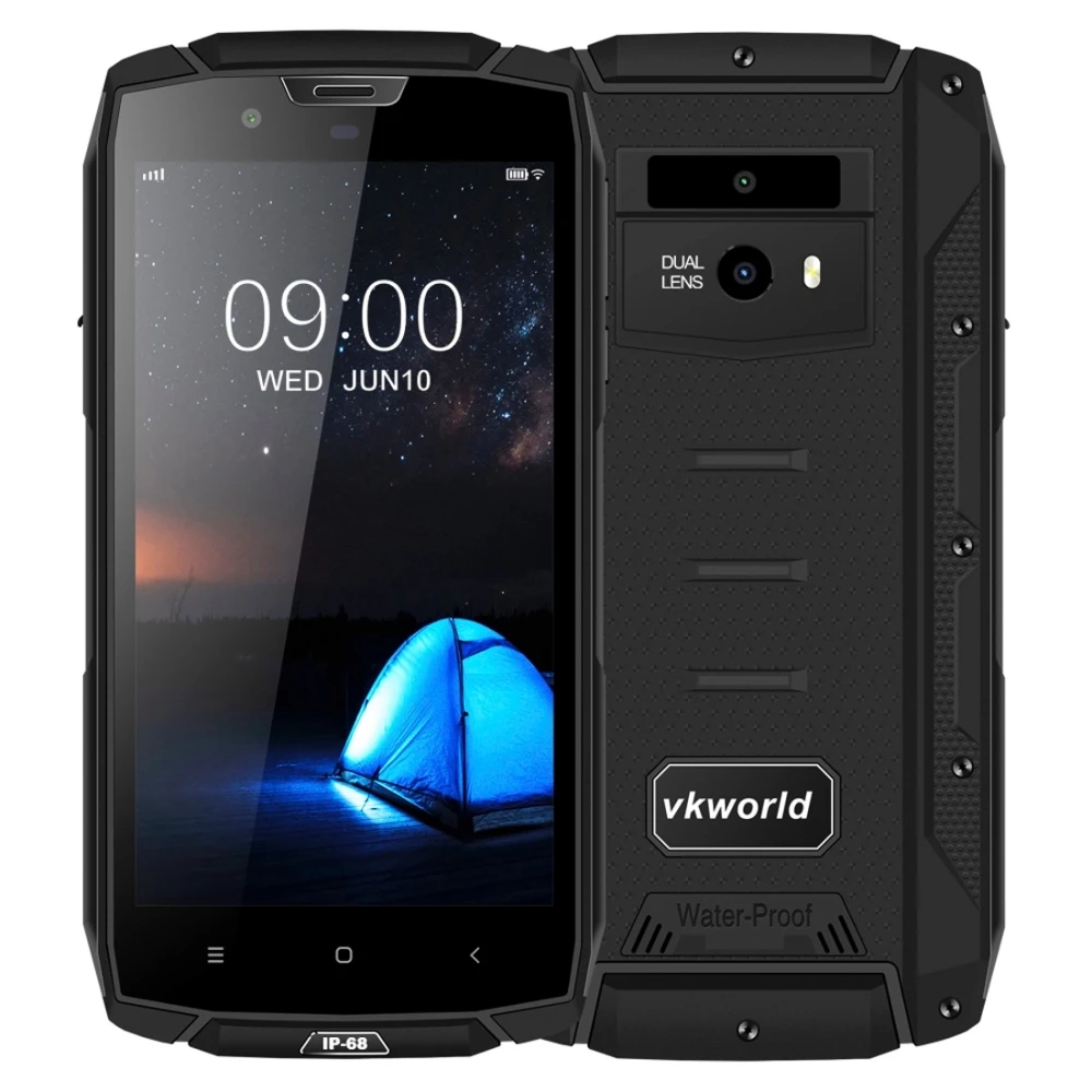 VKworld VK7000 IP68 водонепроницаемый смартфон 5,2 дюймов MTK6750T Восьмиядерный Android 5600 мАч Быстрая зарядка 4 Гб 64 Гб мобильный телефон с двумя sim-картами