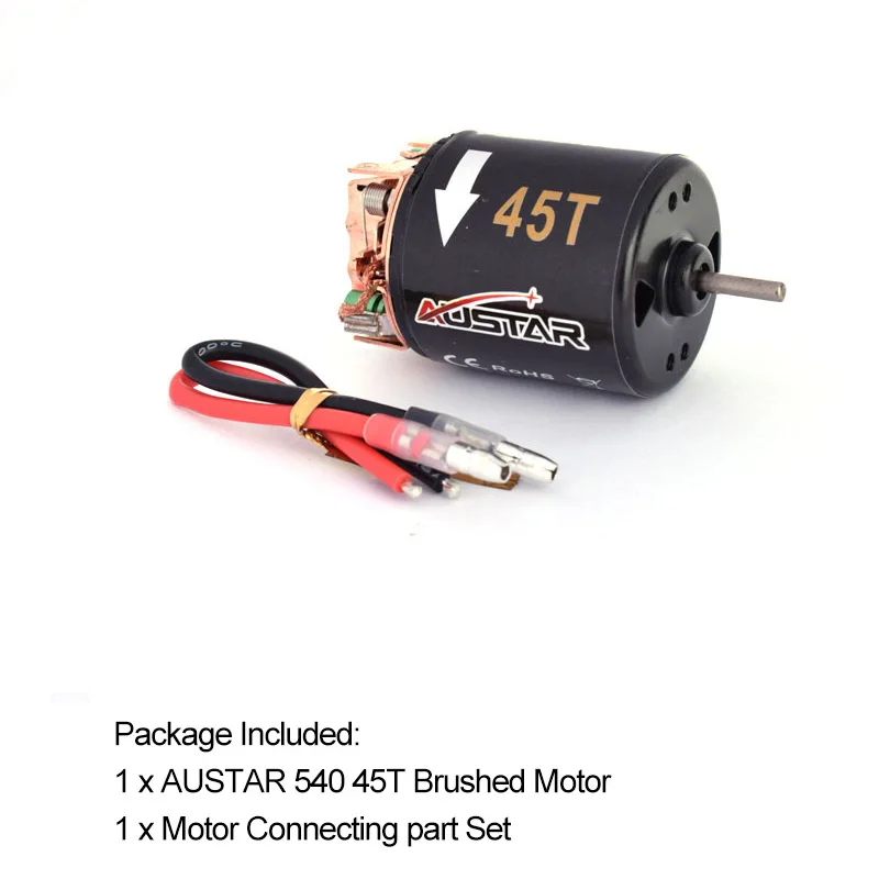 AUSTAR 3 17 45T мм модифицированный матовый двигатель для 1/10 осевого SCX10 RC4WD D90