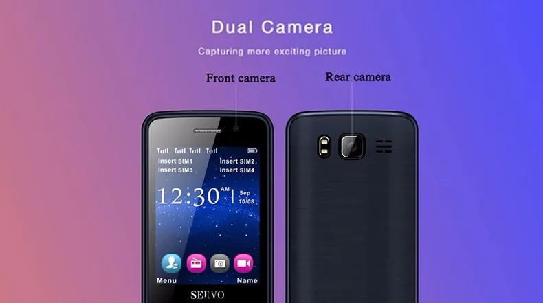 Оригинальный SERVO V9500 9500 телефон с Quad SIM 4 sim-карты 4 ожидания Bluetooth фонарик 2,8 дюймов дешевый сотовый телефон