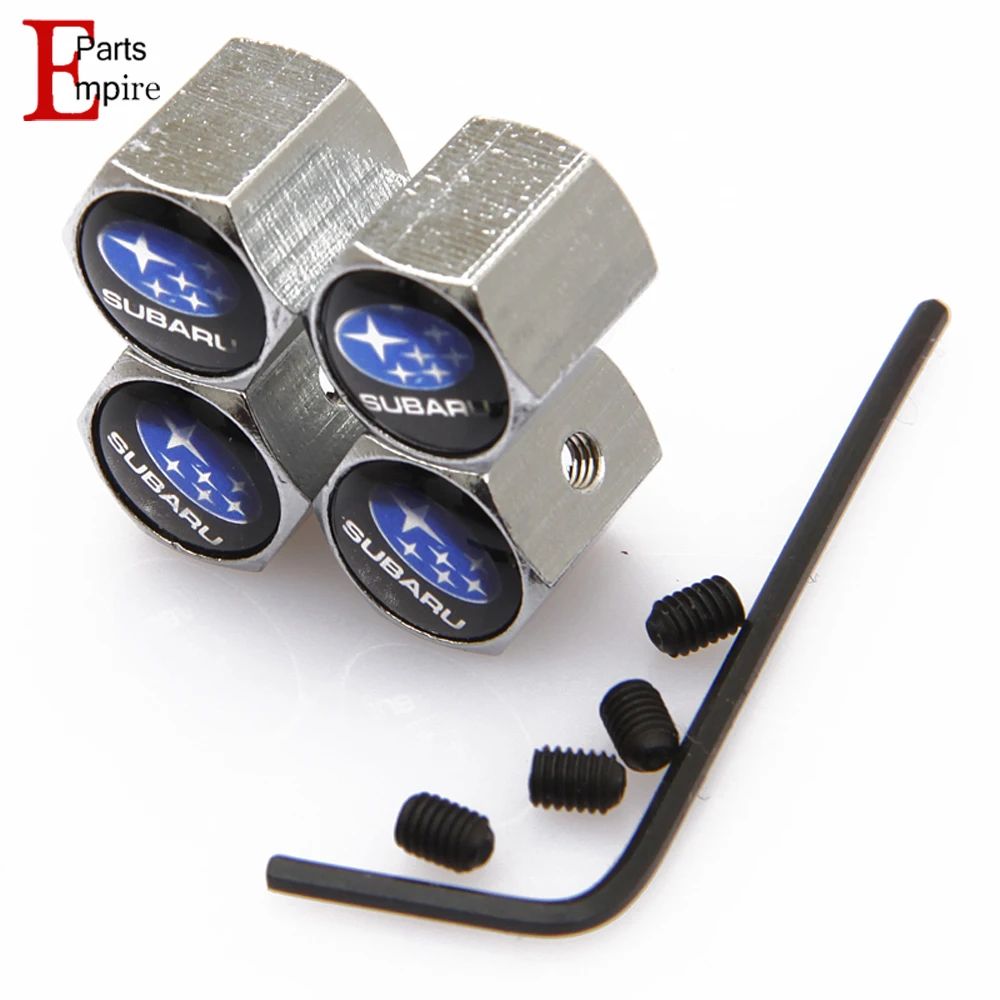 4Pcs/set Stainless Steel Airtight Covers Anti theft Wheel Tire Valve